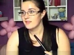 Sorprendente película de Webcam con BBW, escenas de la Universidad,